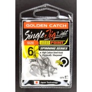 Гачки рибальські, GC Single Jig Light 1212, 12шт/уп, колір BN, №6